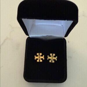 Tory Burch Gold Logo Studs